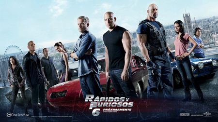 Público norteamericano ha demostrado su amor por los bellos automóviles y los actores Vin Diesel y Paul Walker