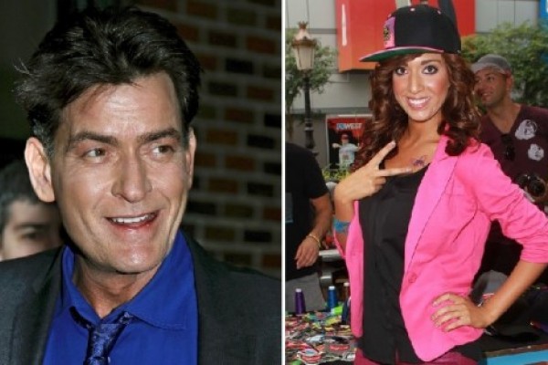 Charlie Sheen, negó un posible romance con la actriz porno Farrah Abraham