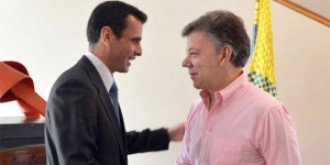 El encuentro del pasado 29 de mayo en Bogotá entre Santos y Capriles desató una artillería de críticas