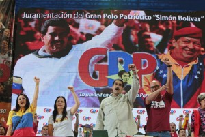 Blanca Eekhout, coordinadora nacional del Gran Polo Patriótico, dirigió el encuentro en el que se dan cita más de nueve mil militantes