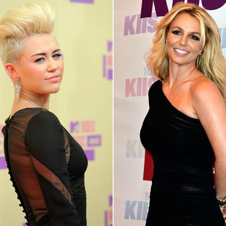 Miley y Britney Spears en una canción que será parte del nuevo disco de Miley, Bangerz