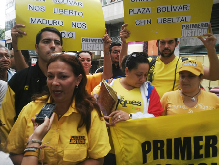 PJ Guaicaipuro realizó una protesta ante los negocios de Venezuela con China.