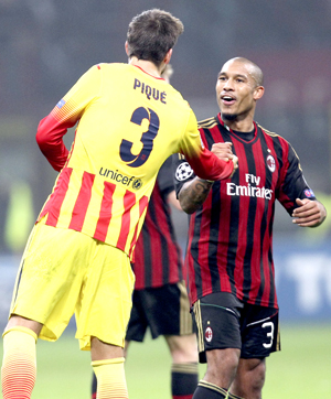 El Barsa fue frenado por el Milan en el San Siro