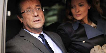 La primera dama fue hospitalizada el mismo día en que la revista del corazón Closer reveló que Hollande tenía una relación con la actriz Julie Gayet