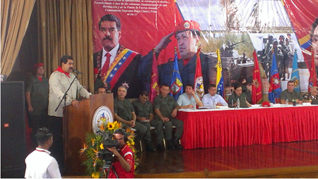 “Los enemigos de la patria no descansan detrás del sueño de provocar un desgaste”, advirtió el presidente Maduro durante su primera visita del año 2014 al Ceofanb