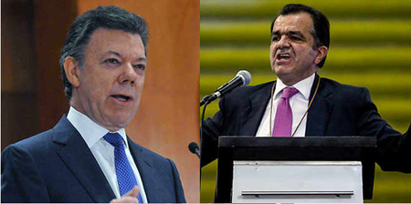 En la primera vuelta, Zuluaga fue el más votado con el 29,25 % y de Santos obtuvo el 25,69 %