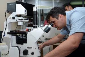 Manuel Fernández en la Unidad de Terapia