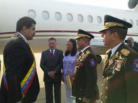 El presidente de la República, Nicolás Maduro Moros, llegó la tarde de este jueves a Maracaibo AGENCIAS