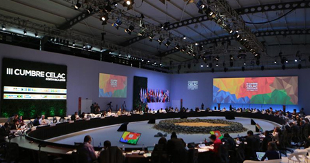 Este miércoles inició en Costa Rica la III Cumbre de la Comunidad de Estados Latinoamericanos y Caribeños (Celac) CORT. PRESIDENCIA