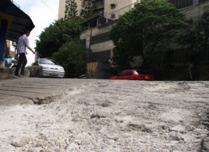 Hace años no ven asfaltado en la zona