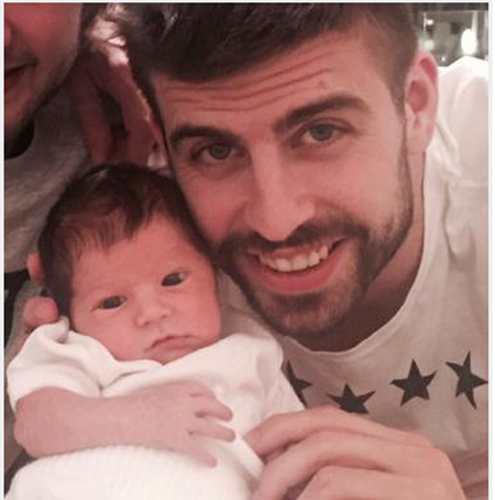 Shakira y Piqué siguen compartiendo fotos de su recién nacido Sasha