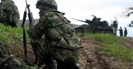 Un militar y tres supuestos guerrilleros de las FARC murieron en zona rural del departamento colombiano de Meta (centro-este) ARCHIVO