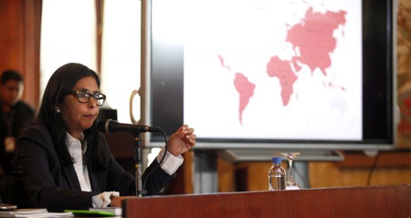 Rodríguez se pronunció ante la invocación de la Carta Democrática en el país, ante la OEA. ARCHIVO