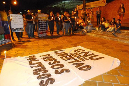 En diferentes estados del país se realizan actividades en apoyo a los presos políticos
