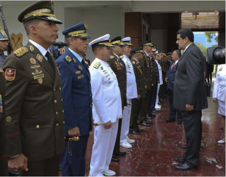 El presidente de la República Bolivariana de Venezuela, Nicolás Maduro Moros designó a nuevos integrantes del alto mando militar PRENSA PRESIDENCIAL