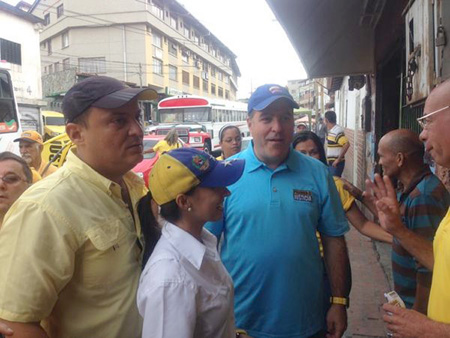 Borges y Hernández recorrieron Carrizal de punta a punta
