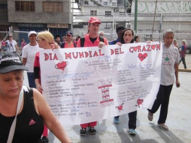 a actividad finalizó con una bailoterapia en el Palacio del Deporte