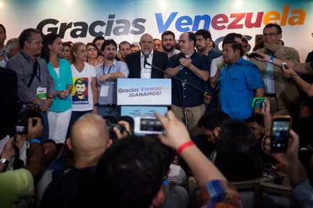 CNE ANUNCIA QUE LA OPOSICI”N GANA LAS ELECCIONES VENEZOLANAS CON 99 DIPUTADOS