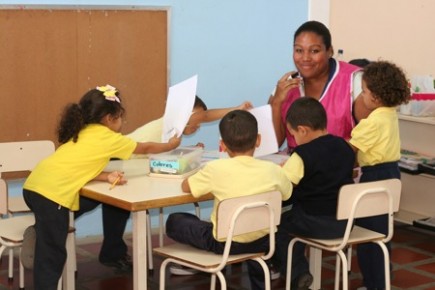 Los alumnos de educación inicial volvieron al trabajo académico