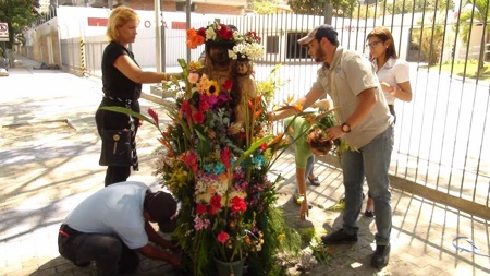 Divina Pastora quemada