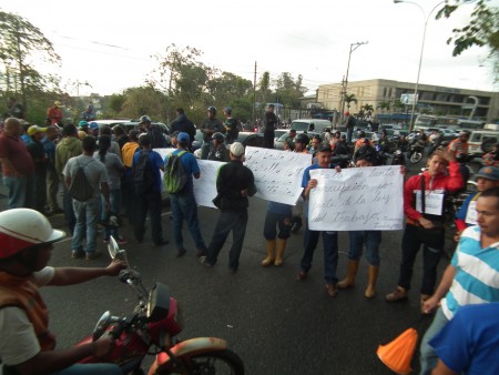 Los trabajadores del matadero protestaron 2 horas