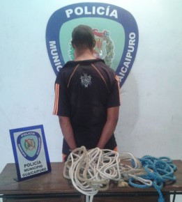 El sujeto fue capturado en un intento de trancar la vía