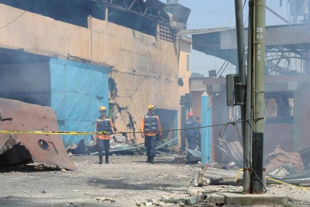 La explosión se originó en el cuarto de calderas de la fábrica