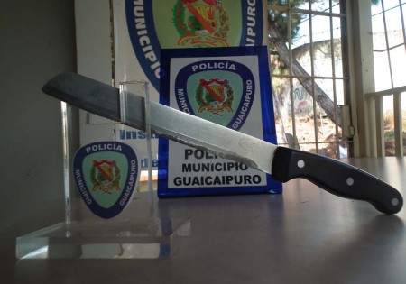Fue incautado el cuchillo con el cual robaban en el centro