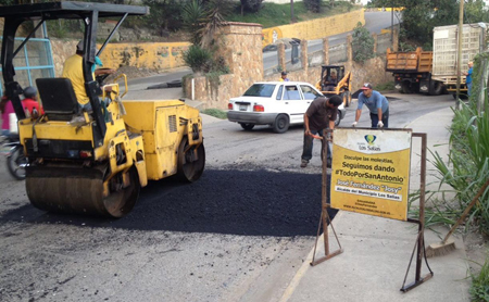 Unas 320 toneladas de asfalto serán utilizadas en la primera etapa de este plan de recuperación vial.