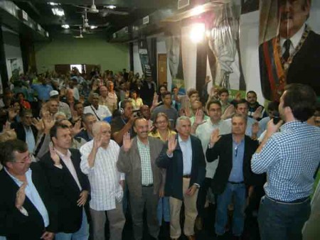 En representación de la MUD estuvo el alcalde de Chacao, Ramón Muchacho, quién agradeció a Copei su lealtad con la Unidad