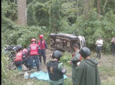 El siniestro se registró a la altura del kilómetro 20 en dirección Caracas – Valencia