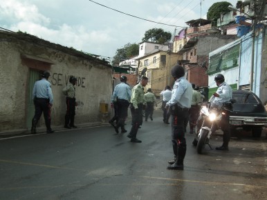 El sector fue tomado por los funcionarios de la policía municipal