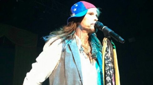 El líder y vocalista de la banda de rock Aerosmith Steven Tyler