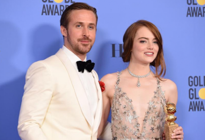 Ryan Gosling y Emma Stone se llevaron el Globo de Oro a Mejor actor y actriz musical o comedia