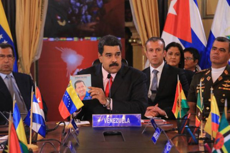 El presidente venezolano durante la actividad