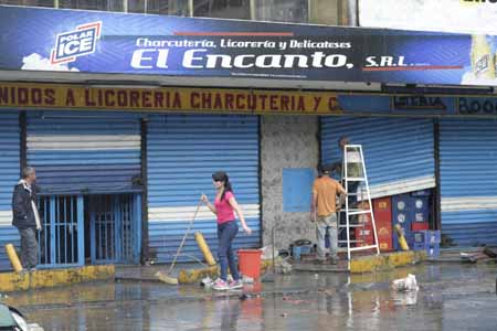 Frigorífico ubicado en el sector El Cabotaje que fue parcialmente saqueado.