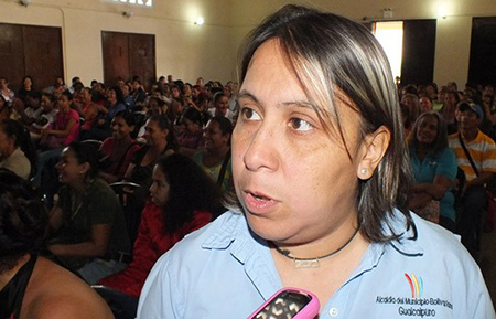 Maryori Guerra, directora de Educación y Cultura de la Alcaldía de Guaicaipuro. Foto: Deisy Peña