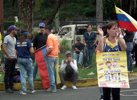La Gn intentó dispersar en Los Nuevos Teques