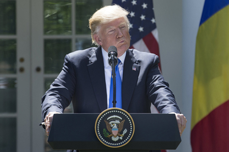 US President Donald J. Trump and President of Romania Klaus Iohannis joint news conference