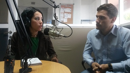 Lisset Luque, del Fondo Único Social de Miranda y Juan Galíndez, presidente de la Red Humanista por Latinoamérica.