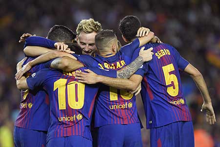 Gran inicio para el Barcelona de Messi Lluis Gene / AFP